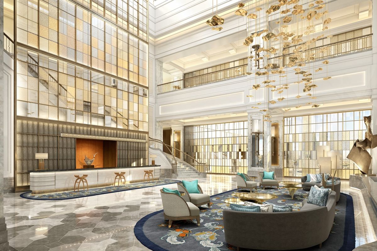 Lobby Mewah dengan Desain Interior Bertaraf Internasional